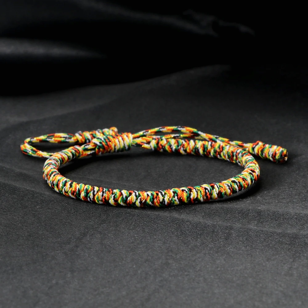 Bracelet Jewelry Bohemian Multi Color Rope Bracelet Adjustable Handmade Knots Tibetan Thread Bracelets & Bangles For Women Men Lovers
