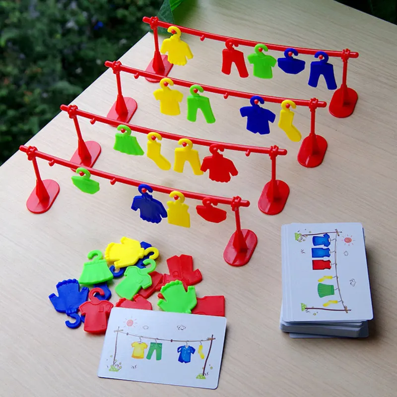 

Multiplayer Clothes Contest Play Early Education Toys Logic Training Teaching Interactive Party Board Game