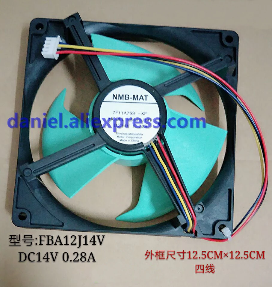 Panasonic Refrigerator cooling fan MODEL FBA12J14V DC14V 0.28A four