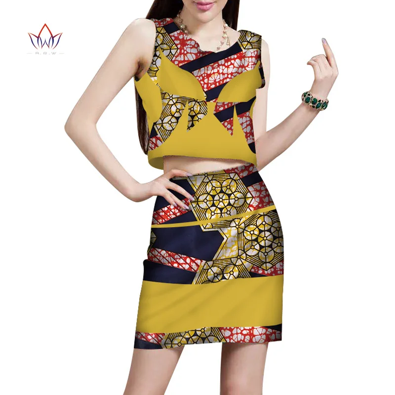 Красивые женские костюмы новая мода комплект из двух предметов с Африканским