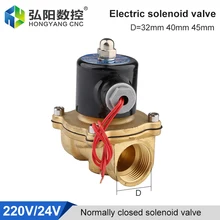 

Normally Closed Solenoid Water Valve D=32mm 40mm 45mm Electric Solenoid Valve Pneumatic For Water, Oil And Air DC24V / AC220V