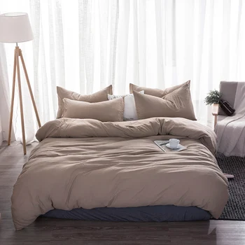 

3/4pcs Nordic Style Comfortable High Quality Printing Family Bedding Set Duvet Cover Flat Sheet Pillowcases Dropshipping