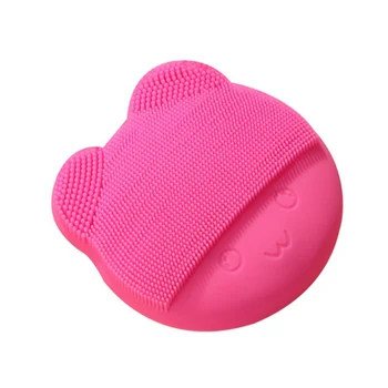 

Electric Silicone Facial Cleansing Brush Ultrasonic Vibration Deep Pore Cleaner Soft Face Washing Brush With Mirror: