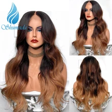 3 цвета, 13*6, парик на кружеве с детскими волосами, бразильские волнистые человеческие волосы Remy, парики для женщин, предварительно выщипанные натуральные волосы