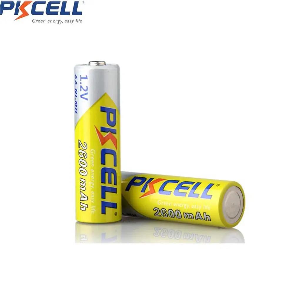 Аккумуляторы PKCELL Ni MH AA 2600 мАч 1 2 в упаковки/8 шт.|aa battery|rechargeable batterybattery 2600mah |