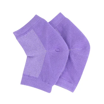 

JETTING Hot 1Pair Moisture Cracked Heel Silicone Gel Sock Heel Protection Sleeve Heel Pain Cushion Ankle Sock Foot Care