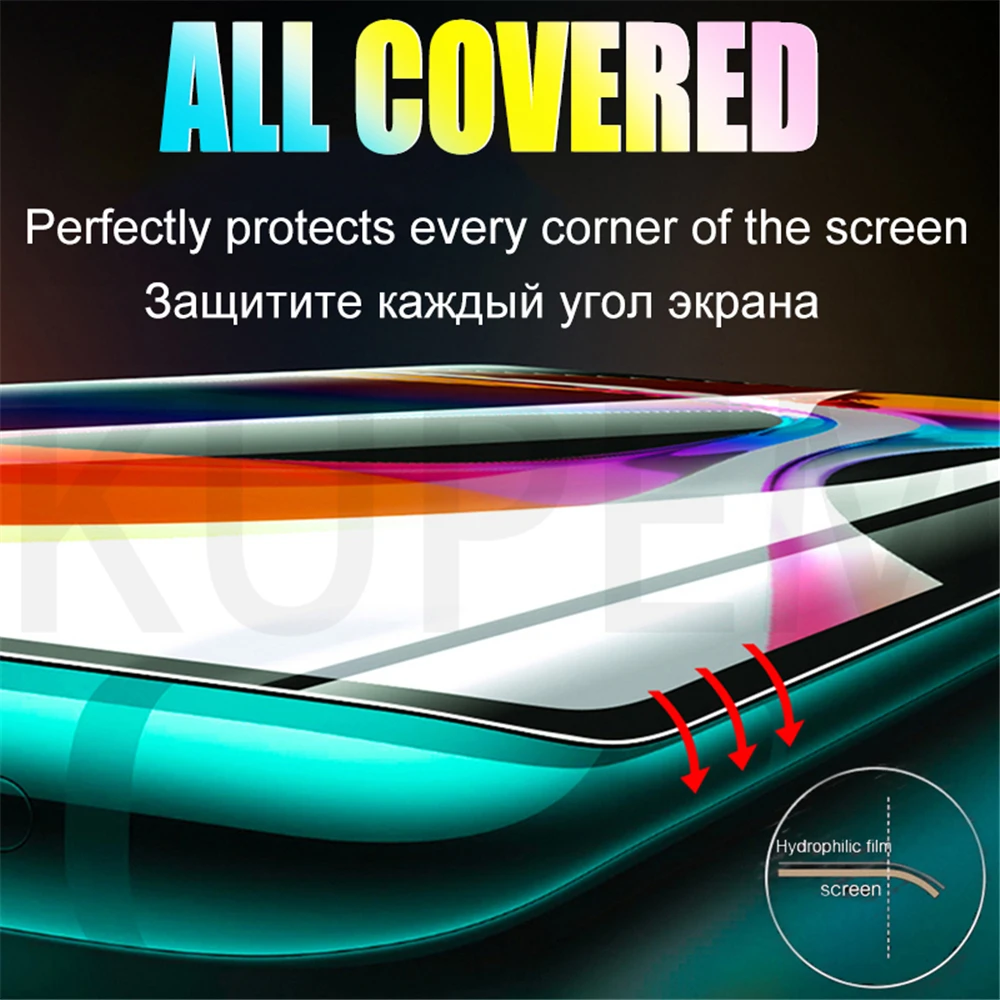 Полное покрытие Гидрогелевая пленка для Xiaomi Mi Note 10 A3 8 Lite Pro Mi10 5G защита экрана A2 A 2 3