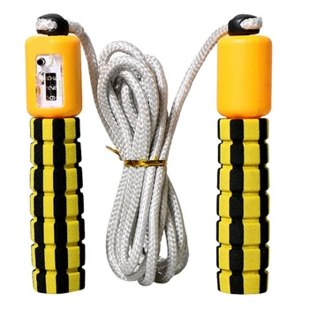

Electronic Home Gym Fast Speed Sports Fitness Adjustable Jump Wire Sponge Handle Professional Kids Adults Counting Skip Rope