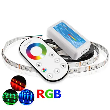 

Smart Touch Panel Sync Group RGB LED Controller Dimmer DC 12V 24V 12A Wireless 2.4G RF Remote Controller for RGB LED Strip Light