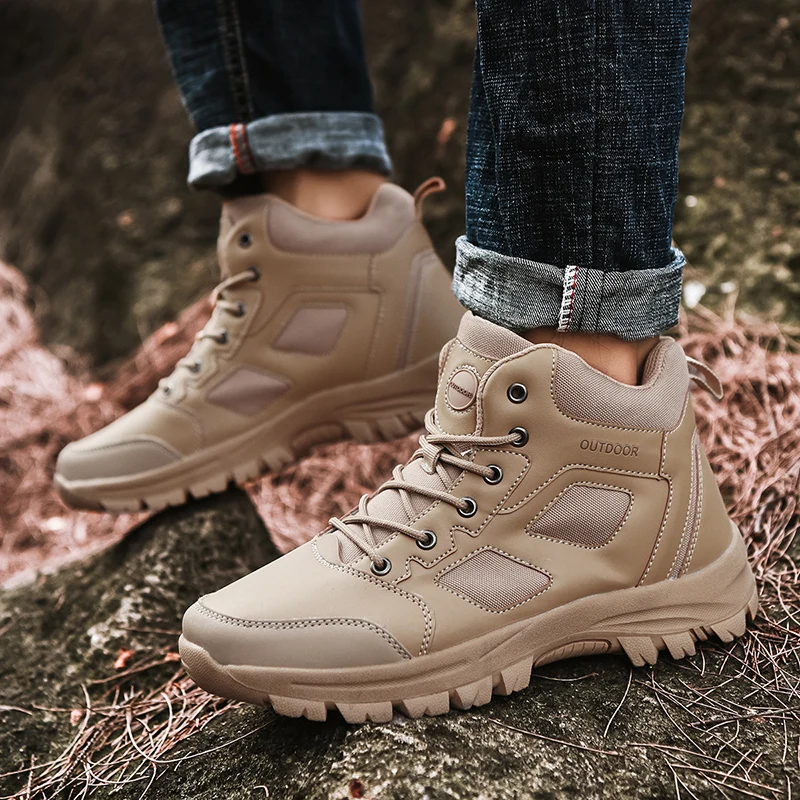 Mannen Outdoor Vissen Sport Schoenen Antislip Jacht Tactiek Laarzen Ademend  Waterdicht Big Size 39 48 Mannen trekking Sneakers|Wandelschoenen| -  AliExpress