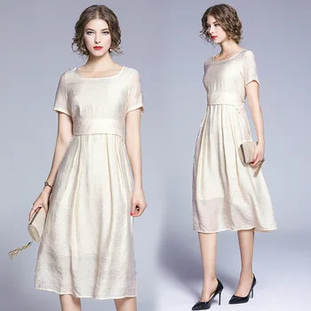 

BGW 3913ht Scoop Neck A Line Cocktail Dresses Short Sleeve With Sashes Knee Length 2020 Vestidos De Fiesta Coktel Tallas Grandes