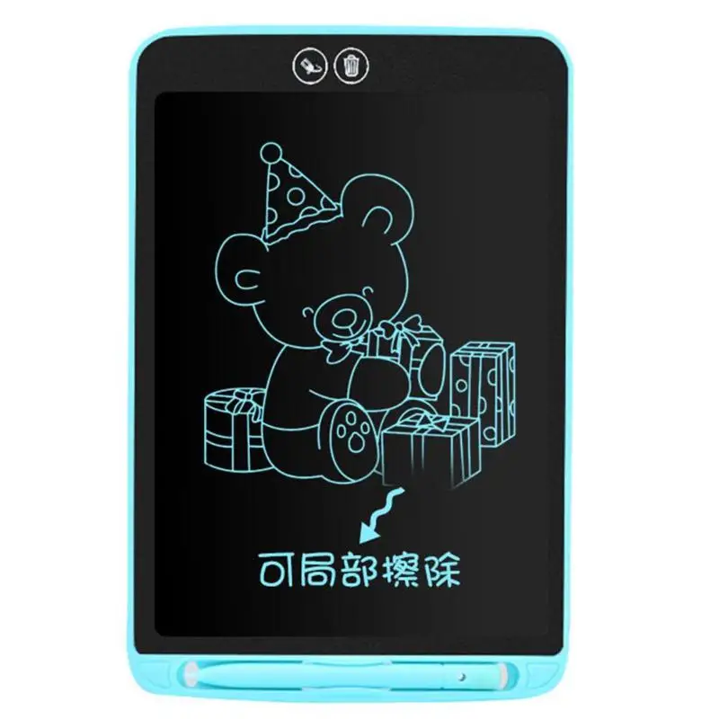 8.5 inch Drawing Board Electronic LCD Writing Tablet Children's LCD tablet Children's LCD drawing board with Anti-Erase Lock - Цвет: Синий