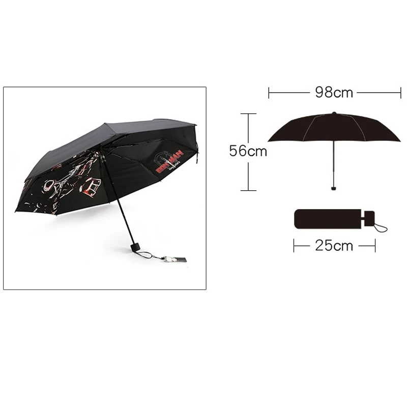 Чудо-яд ветростойкий складной ручной Зонт Дождь Железный человек женские автоматические зонты дождь для мужчин УФ Защита