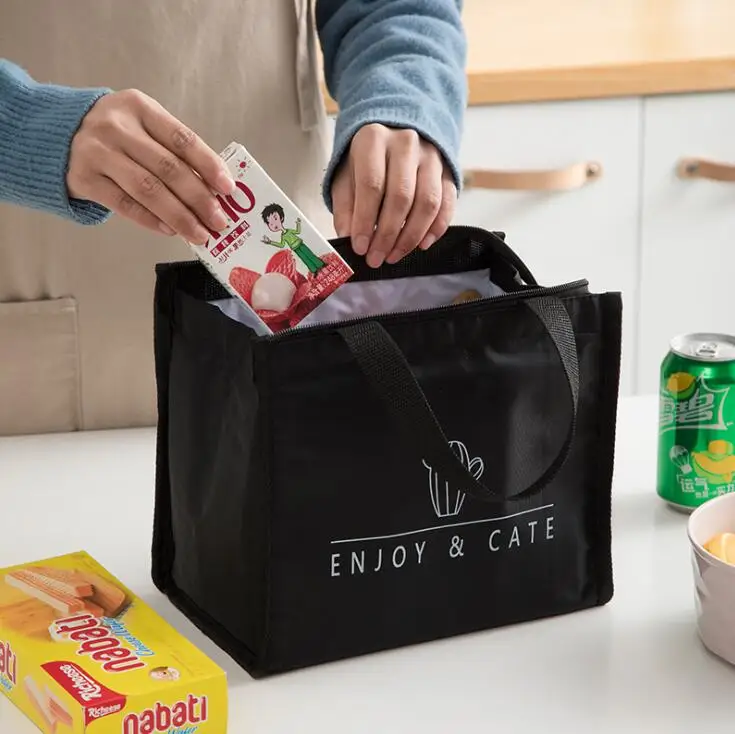 Lunch Bag Bento Bag Insulated Lunch Bag Portable Food Box Storage Bags Oxford Cloth Tote lunch box for men Women Kids Food Rice Storage Pockets