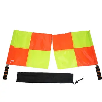 

2pcs/set Soccer referee flag Fair Play Sports match Football Linesman flags Referee equipment