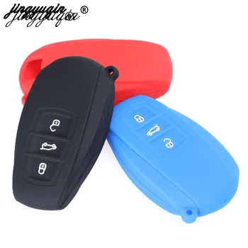 

jingyuqin 30pcs 3 Button Protector For Vw Touareg Silicone Remote Key Case Fob Shell Cover Skin Holder 2010 - 2018