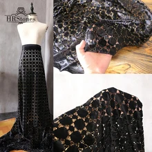 Черная эластичная бархатная модная юбка из позолоченной ткани