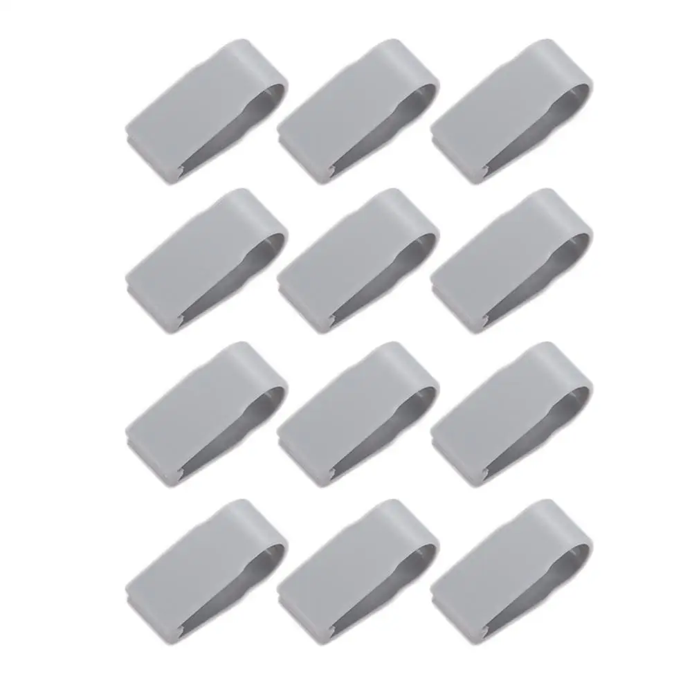 Gray OOTDTY 12 шт. нескользящее одеяло одеяла застежка клип безопасность кровать пододеяльник - Цвет: Gray