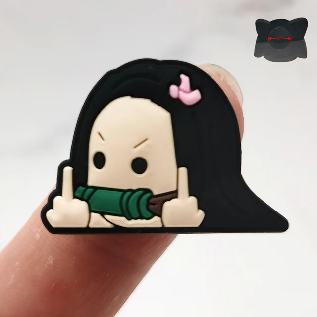 1Pcs Cartoon Characters Letters Icon PVC Shoe Charms Sandals Accessories Garden Shoe Decorations For Croc Jibz Kids Party Gift A