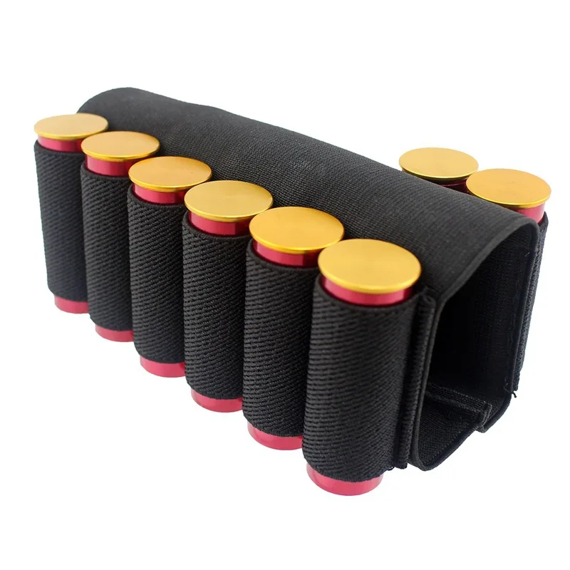 

Buttstock Ammo Pouch 8 Round Airsoft Shells Tactical Hunting Military Army Shotgun Cartridge 12/20 Gauge Shell Rifle Accessory