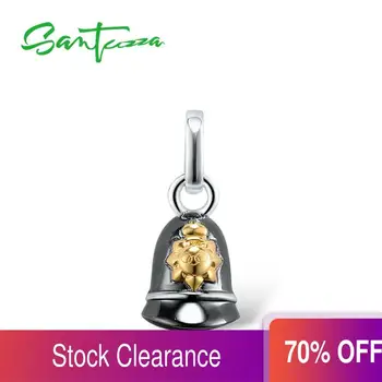 

SANTUZZA Silver Pendant for Women Pure 925 Sterling Silver Luxury Sparkling Cute Police Cap Trendy Party Pendant Fine Jewelry