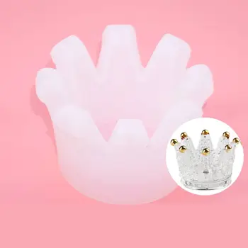 

3D Crown Ashtray Storage Box DIY Phone Holder Silicone Mold Resin Casting Tools