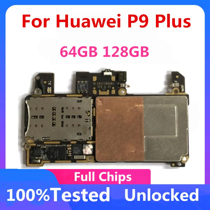 Оригинальная разблокированная материнская плата для Huawei P9 Plus Логическая 64 Гб 128
