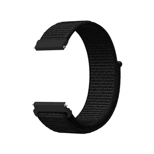 18 мм ремешок для спортивных часов для Fossil Gen 4 Q Venture HR/Gen 3 Q Venture Smartwatch нейлоновый браслет ремешок для huawei honor S1 ремень - Цвет ремешка: Black