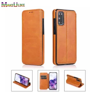

Magnet Wallet Case For Samsung Galaxy S20 Ultra Plus Case Leather Enclosed Flip Case For Samsung S20 Plus S20Plus Cover