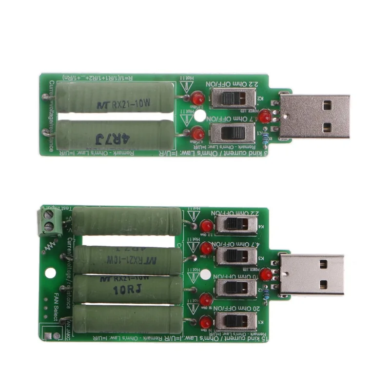Настраиваемый USB-резистор нагрузки 2018 тока тестер сопротивления разряда и
