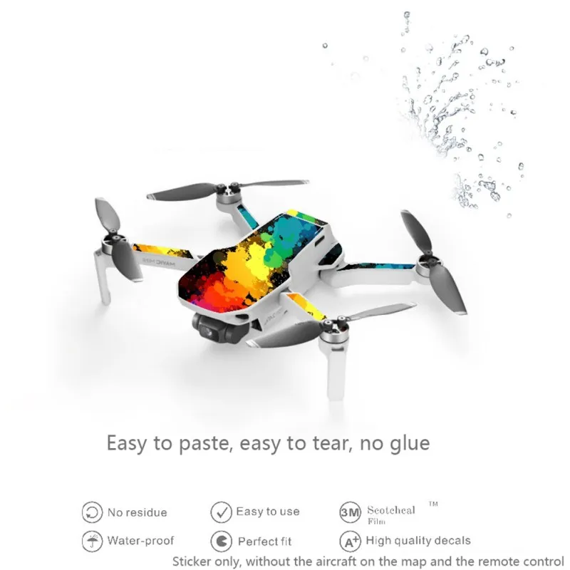 Buy 6 Pcs Set Protective Film PVC Stickers Scratch Proof Waterproof Stickers Full Cover Skin For Mavic Mini Accessories Kits