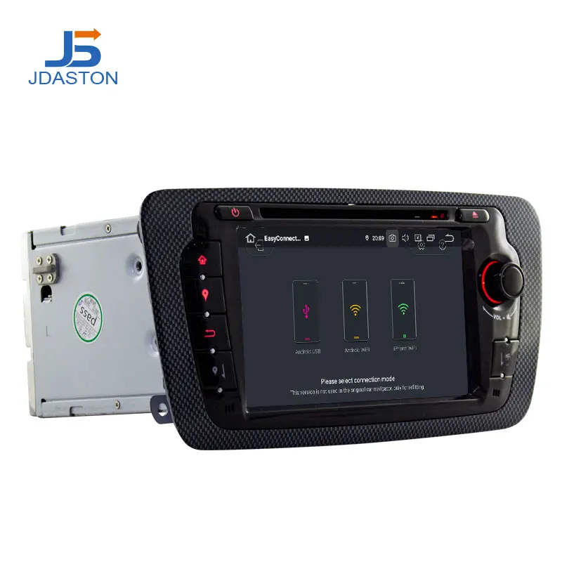 JDASTON Восьмиядерный Android 9,0 автомобильный dvd-плеер для сиденья Ibiza 2012 2013 Мультимедиа gps навигация радио 4G+ 64G стерео
