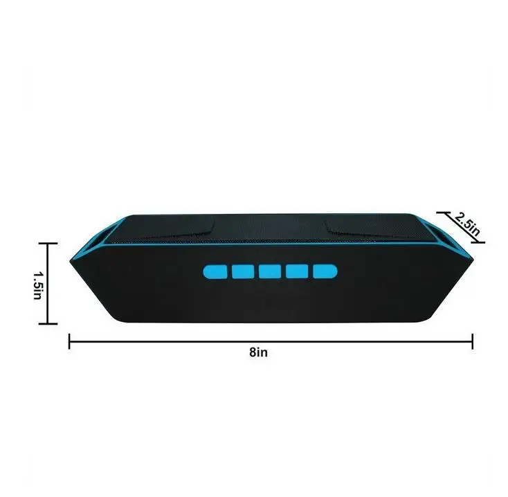 BEESCLOVER SC208 беспроводной Bluetooth динамик Колонка стерео сабвуфер USB динамик s Встроенный микрофон бас MP3 плеер звуковая коробка d40