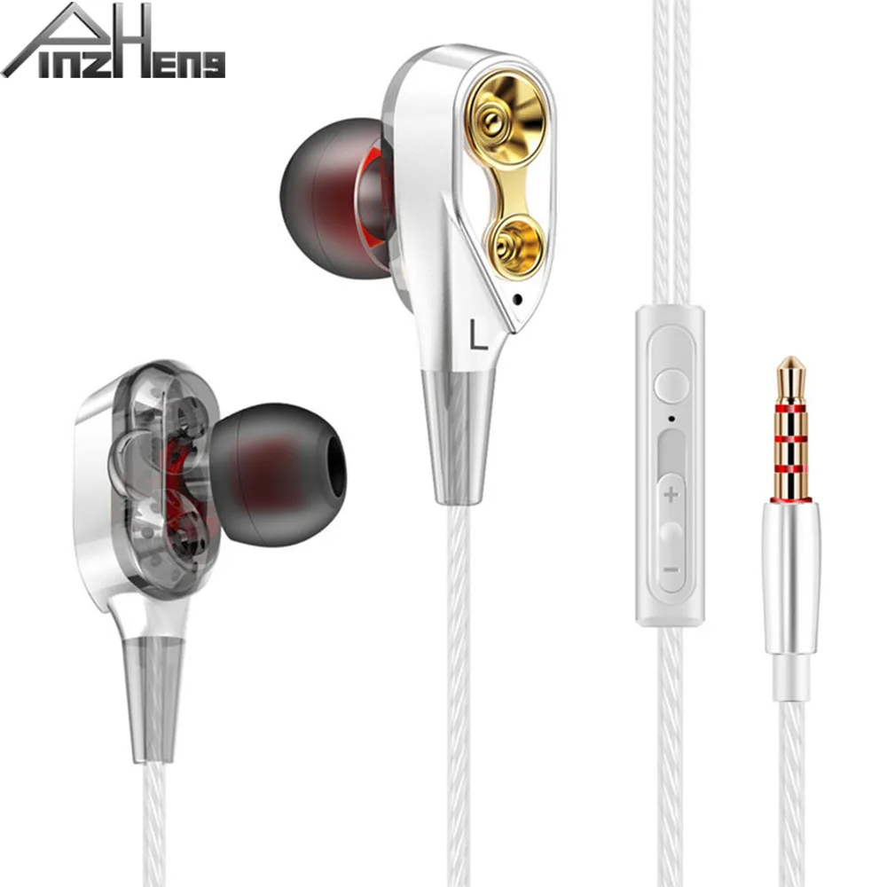 PINZHENG Hifi Devices Earbuds Wired Earphone For iPhone Gaming Bass Headset Earphones In Ear Headphones Sports With Microphone