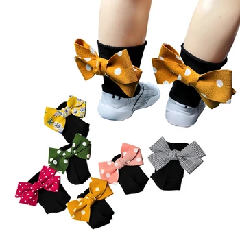 

Baby Socks Girl Cute Cotton Bowknot Design Princess Sock Party Infant Children Soft Crib Socks New