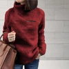 Fleece Hoodie Sweatshirts For Women Autumn Turtleneck Long Sleeve Pullover Coats Female Plush Warm Tunic Clothing Plus Size 5XL ► Photo 3/6