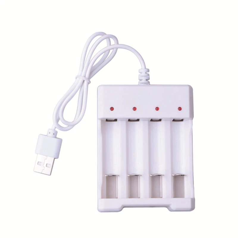 Универсальный 4 слота USB Смарт Зарядное устройство для зарядное устройство для никель-кадмиевых или никель-металл-AAA 5 № 7 номер Батарея интеллигентая(ый) Быстрая зарядная подставка Перезаряжаемые литий-ионный аккумулятор