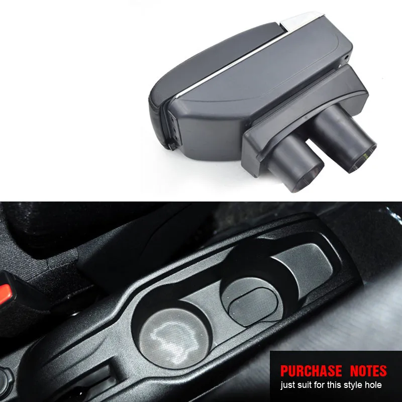 Для Citroen c-elysee подлокотник коробка 12 В usb интерфейс для зарядки увеличивает центральный магазин содержимое коробка держатель стакана, пепельница аксессуары