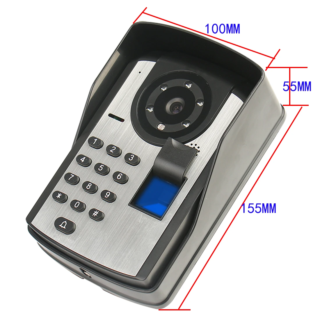 APP Control Fingerprint Password Unlock Video Intercom 7 Inch LCD Wifi Wireless Video Door Phone Doorbell Visual Intercom System