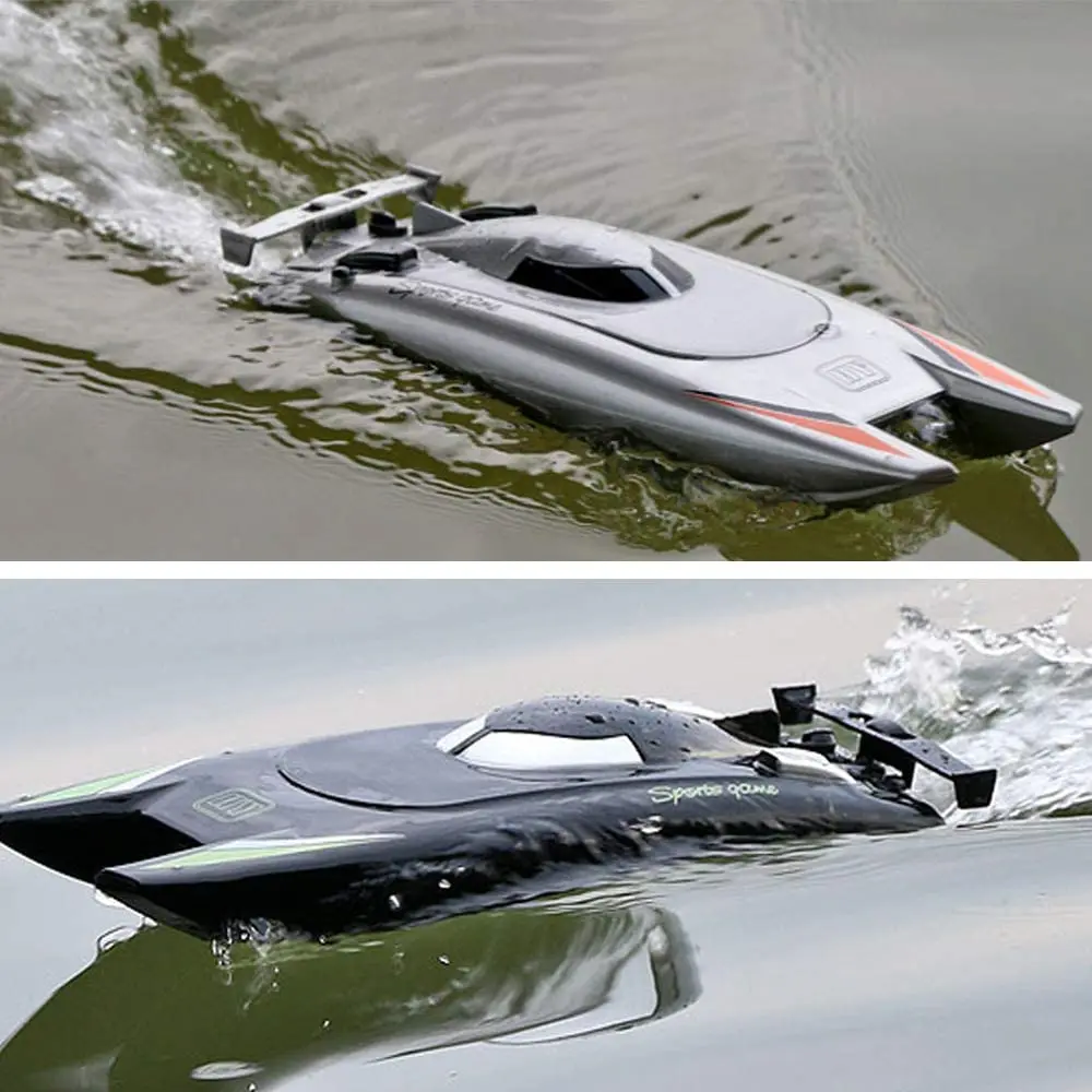 

2 Packs S5 2.4G Remote Control Speed Boats Fast 25km/h RC Watercraft for Lake Pool for Beginners Boys (Ready to Run)