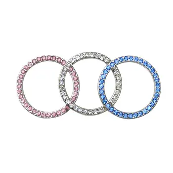 

Auto Car Bling Decorative Accessories Automobiles Start Switch Button Decorative Diamond Rhinestone Ring Circle Trim