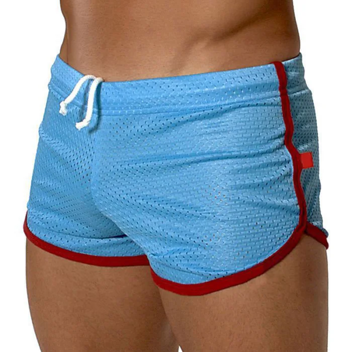 Мужские дышащие сетчатые шорты, эластичные штаны для плаванья, спортивные шорты TS95