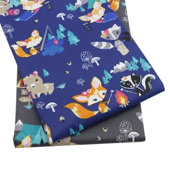 

50*160CM Patchwork Printed 100% Cotton Fabric for Baby Cloth Dress Tissue Children Home Textile Sewing Tilda Doll,c12397