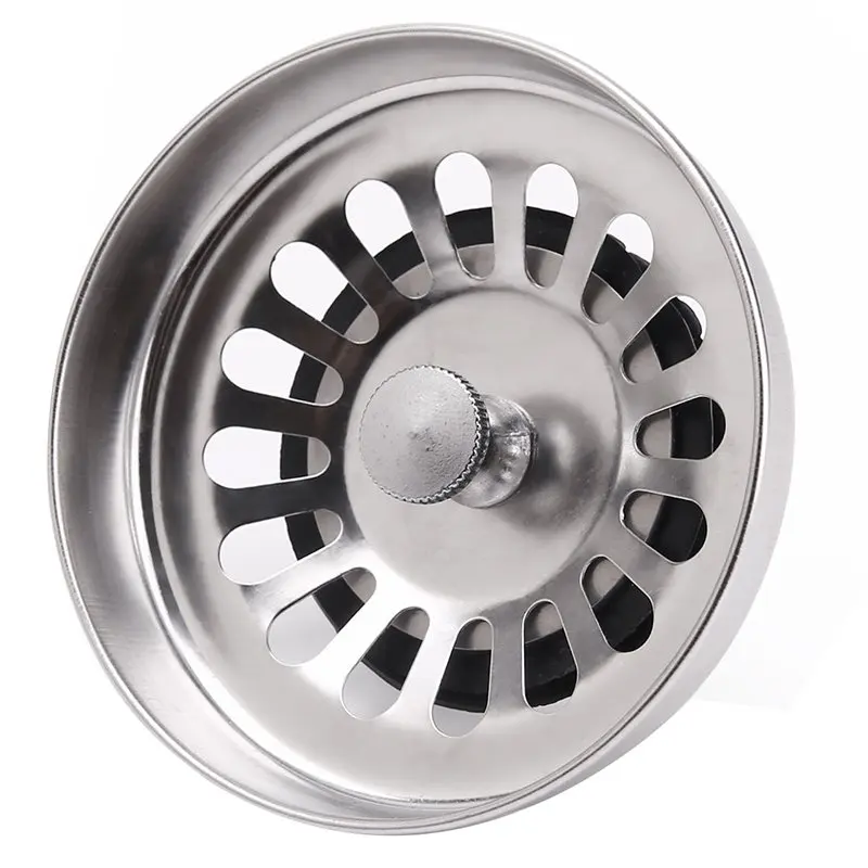 New Kitchen Waste High Quality Basket 304 Plug 1pc Stainless Filter Strainer Sink Steel Drainer Drain