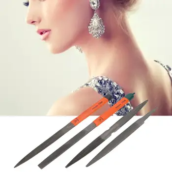 

4pcs Files Set Gold Silver Jewellery Making Processing Grinding Tool Accessory Set Easy and Convenient to Hold Jewelry Tool