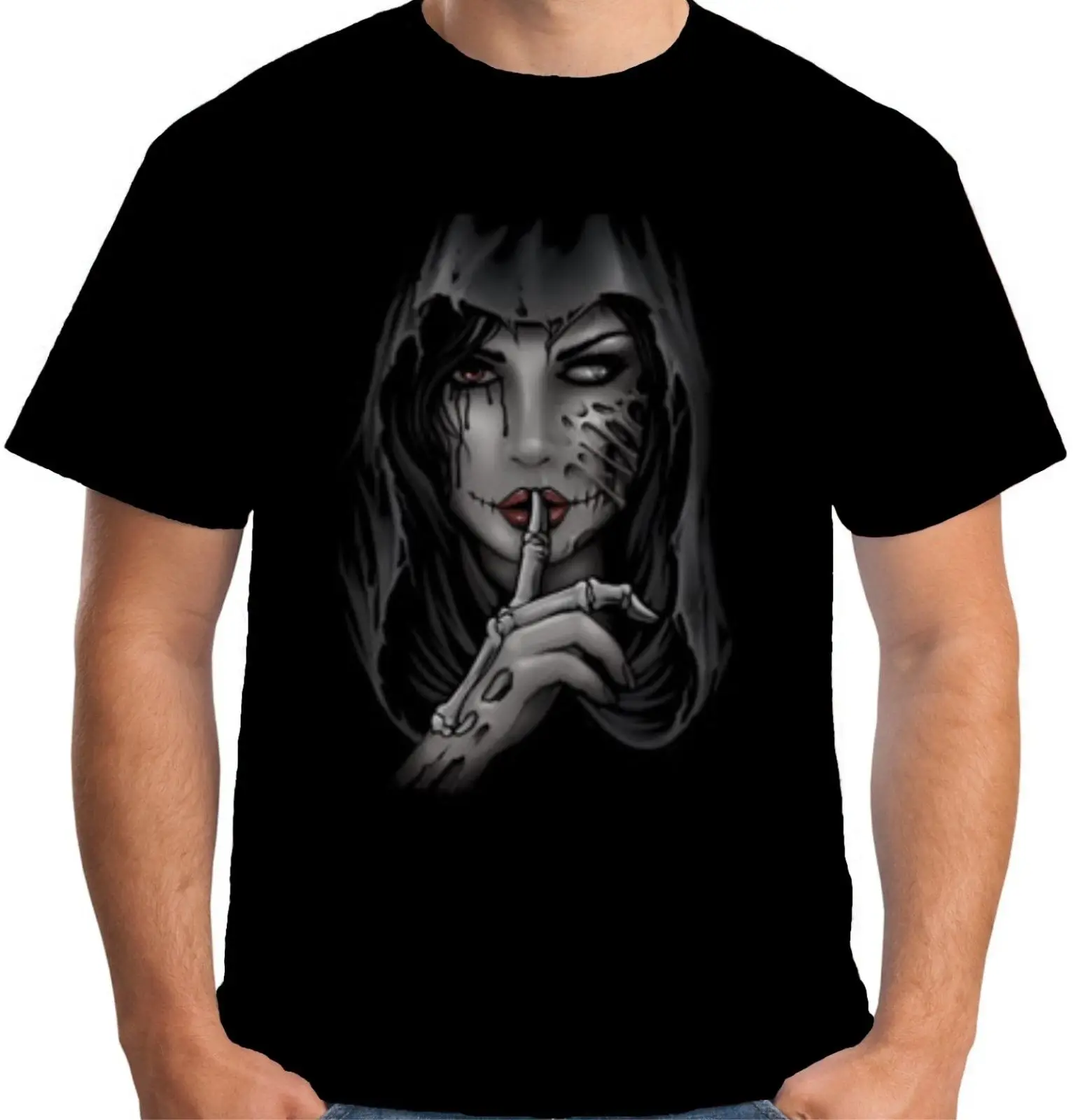 2019 горячая Распродажа Летняя мужская футболка Pretty Sh Lady Day of The Dead Dia De Los Muertos A20456 100%