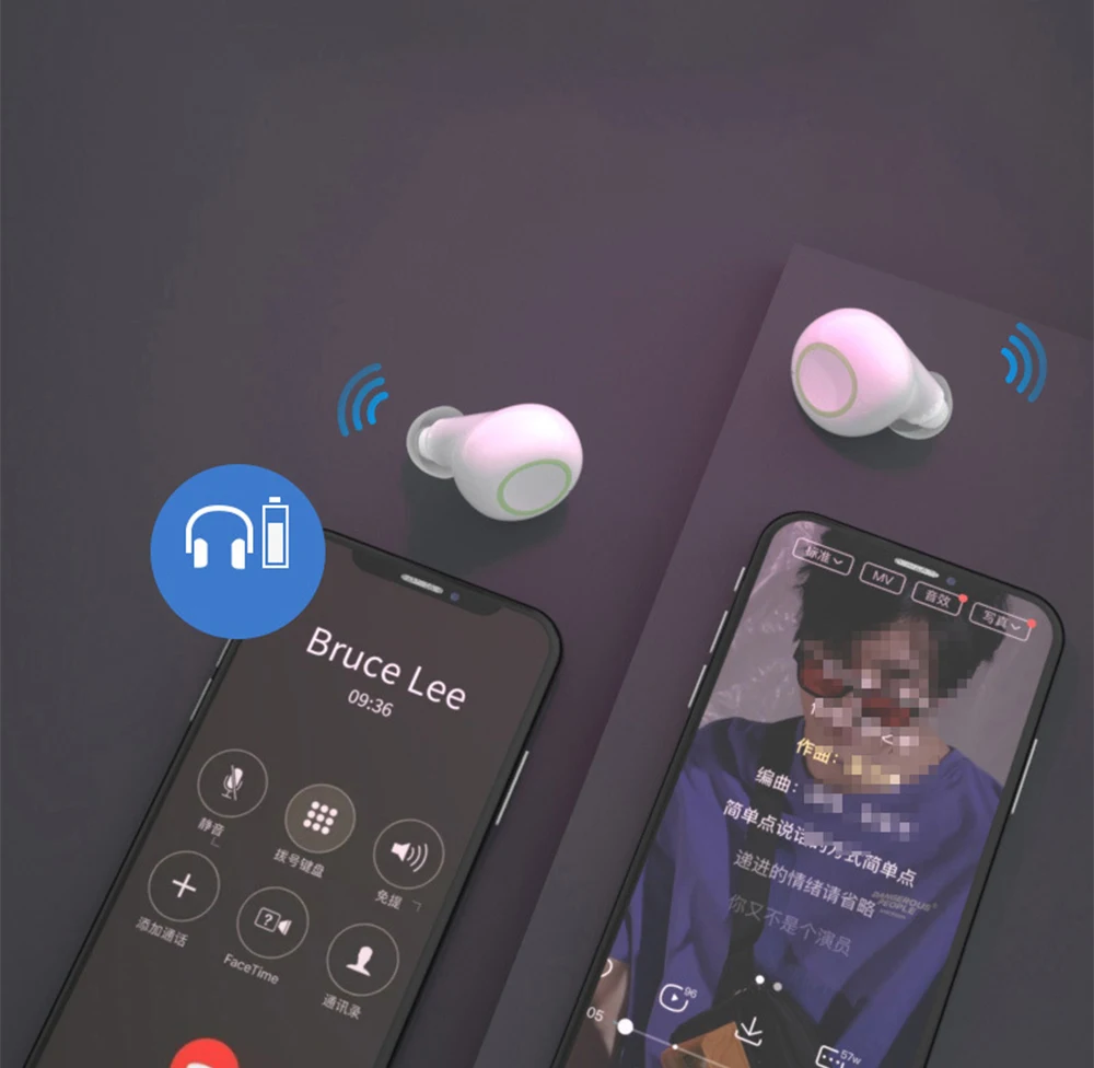 QH36 tws bluetooth 5,0, водонепроницаемые наушники для занятий спортом, бега, капсульного типа, bluetooth наушники, беспроводные наушники с двумя микрофонами