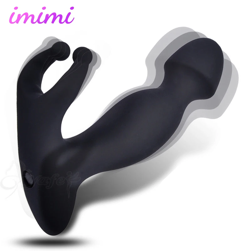 Men Anal Vibrator Dildo Prostate Massager Anus Butt Plug Magic Wand Vibrating Male Masturbator Vagina Stimulator Set for Adults