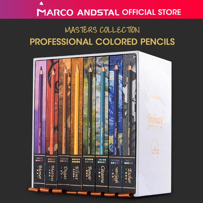 Коллекция мастеров Andstal Marco 80 цветов s профессиональный масляный цветной | Цветные Карандаши -4000149542619