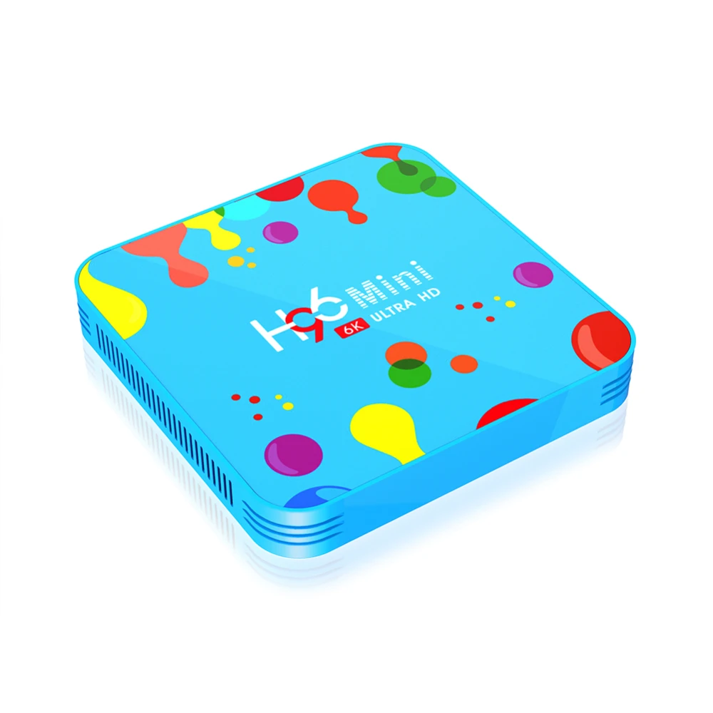 6K Медиаплеер Smart Android Box Android 9,0 H96 Mini H6 tv Box четырехъядерный Wifi HD плеер смарт-ТВ на андроид коробки